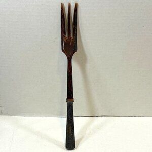 Vintage Sterling Silver Wood Salad Fork Made in France 11"